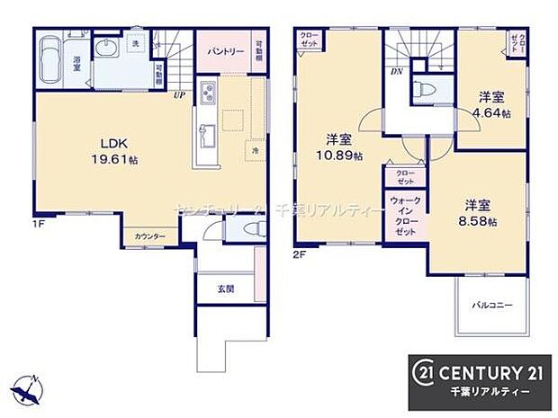 3LDKの魅力的な間取り！LDKはゆったりとした空間で、ご家族との団らん時間が、より一層充実したものになりますね。家族との仲が深まり、自然と笑顔が増えます！
