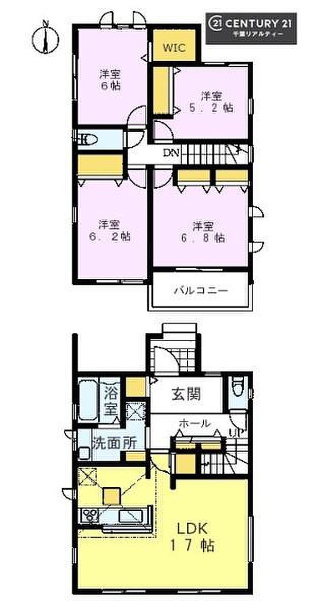 4LDKの魅力的な間取り！LDKはゆったりとした空間で、ご家族との団らん時間が、より一層充実したものになりますね。家族との仲が深まり、自然と笑顔が増えます！