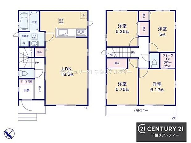 4LDKの魅力的な間取り！LDKはゆったりとした空間で、ご家族との団らん時間が、より一層充実したものになりますね。家族との仲が深まり、自然と笑顔が増えます！