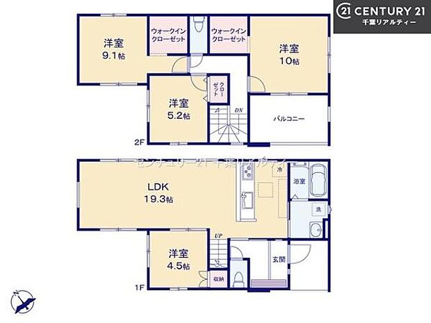 4LDKの魅力的な間取り！LDKはゆったりとした空間で、ご家族との団らん時間が、より一層充実したものになりますね家族との仲が深まり、自然と笑顔が増えそうです！