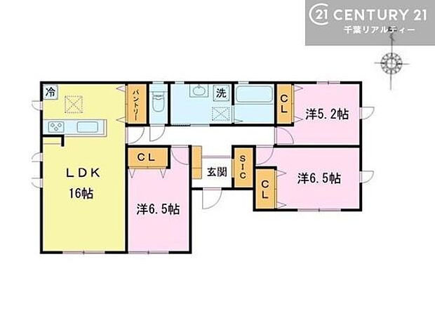 3LDKの魅力的な間取り！LDKはゆったりとした空間で、ご家族との団らん時間が、より一層充実したものになりますね家族との仲が深まり、自然と笑顔が増えそうです！
