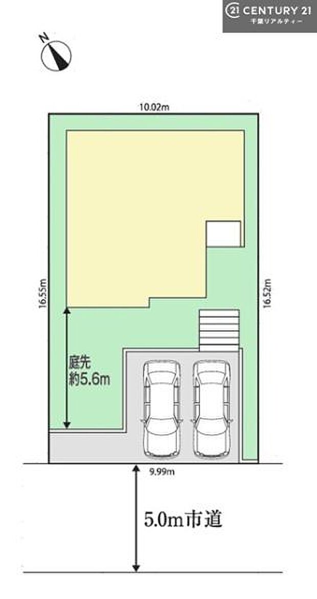 カースペースは2台付き！セカンドカー持ちの方や急な来客時にも安心ですね。