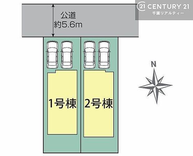 カースペースは2台付き！セカンドカー持ちの方や急な来客時にも安心ですね。
