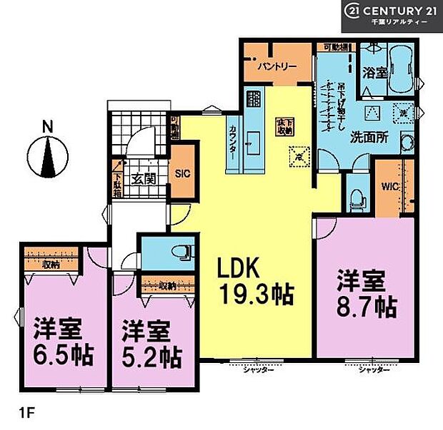 3LDKの魅力的な間取り!LDKはゆったりとした空間で、ご家族との団らん時間が、より一層充実したものになりますね家族との仲が深まり、自然と笑顔が増えそうです!