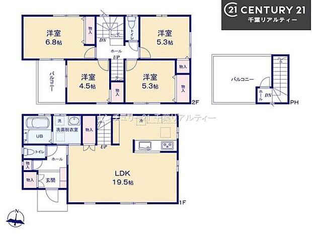 4LDKの魅力的な間取り!LDKはゆったりとした空間で、ご家族との団らん時間が、より一層充実したものになりますね家族との仲が深まり、自然と笑顔が増えそうです!
