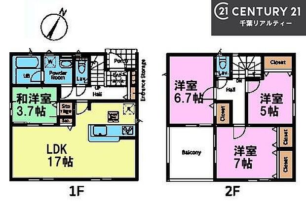4LDKの魅力的な間取り!LDKはゆったりとした空間で、ご家族との団らん時間が、より一層充実したものになりますね。家族との仲が深まり、自然と笑顔が増えます!