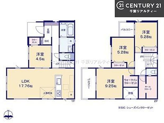 4LDKの魅力的な間取り!LDKはゆったりとした空間で、ご家族との団らん時間が、より一層充実したものになりますね家族との仲が深まり、自然と笑顔が増えそうです!