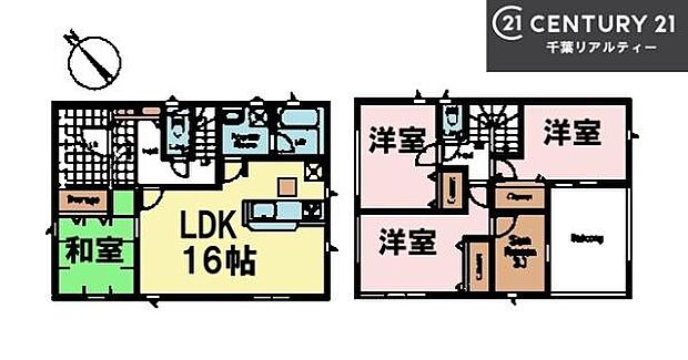 4LDKの魅力的な間取り!LDKはゆったりとした空間で、ご家族との団らん時間が、より一層充実したものになりますね。家族との仲が深まり、自然と笑顔が増えます!
