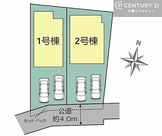 カースペースは2台付き!セカンドカー持ちの方や急な来客時にも安心ですね。