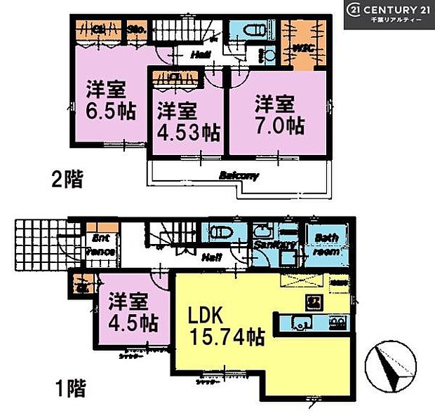 4LDKの魅力的な間取り！LDKはゆったりとした空間で、ご家族との団らん時間が、より一層充実したものになりますね。家族との仲が深まり、自然と笑顔が増えます！