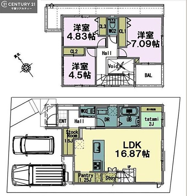 3LDKの魅力的な間取り!LDKはゆったりとした空間で、ご家族との団らん時間が、より一層充実したものになりますね。家族との仲が深まり、自然と笑顔が増えます!