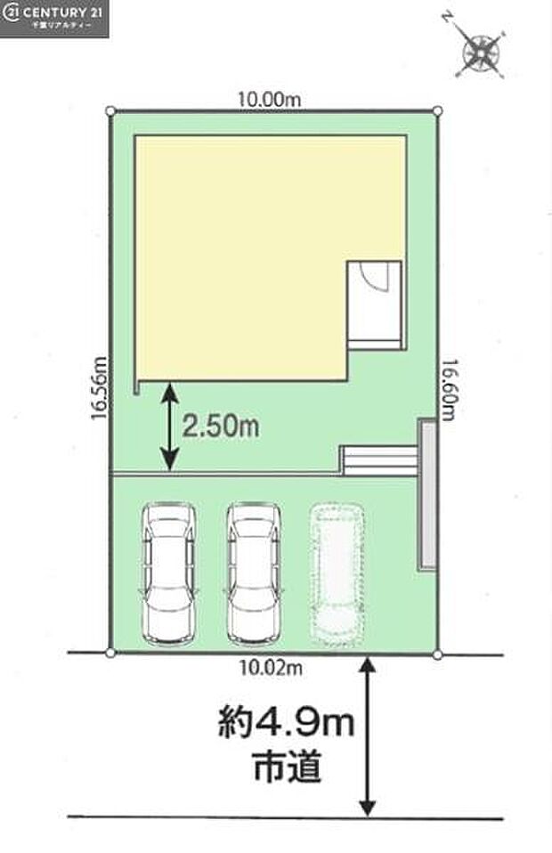 カースペースは3台付き!セカンドカー持ちの方や急な来客時にも安心ですね。