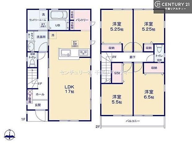 4LDKの魅力的な間取り!LDKはゆったりとした空間で、ご家族との団らん時間が、より一層充実したものになりますね家族との仲が深まり、自然と笑顔が増えそうです!