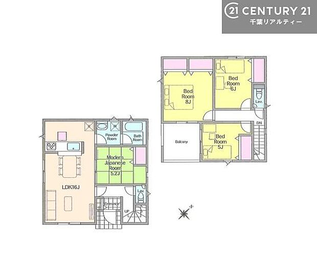 4LDKの魅力的な間取り!LDKはゆったりとした空間で、ご家族との団らん時間が、より一層充実したものになりますね。家族との仲が深まり、自然と笑顔が増えます!