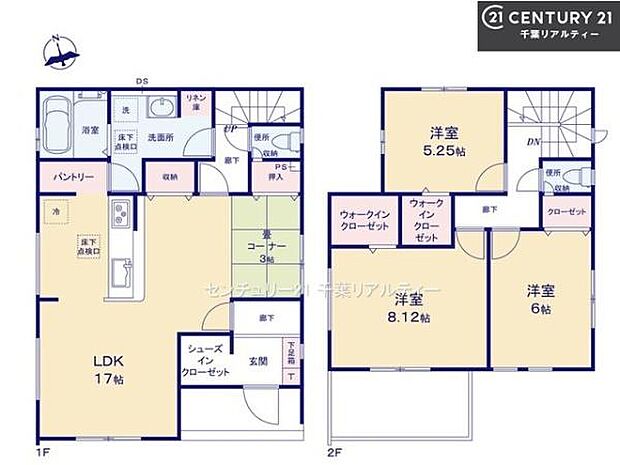 3LDKの魅力的な間取り!LDKはゆったりとした空間で、ご家族との団らん時間が、より一層充実したものになりますね。家族との仲が深まり、自然と笑顔が増えます!