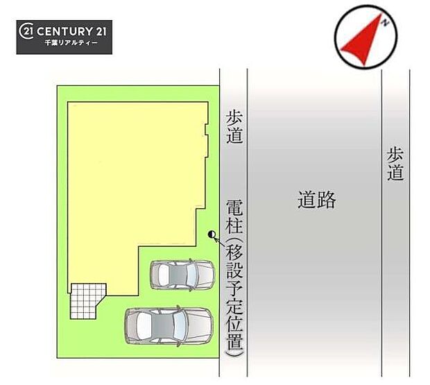 ゆとりある2台分のカースペース付き。ご家族のカーライフに安心と利便性をもたらします。
