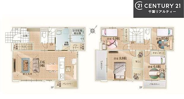 4LDKの魅力的な間取り!LDKはゆったりとした空間で、ご家族との団らん時間が、より一層充実したものになりますね家族との仲が深まり、自然と笑顔が増えそうです!