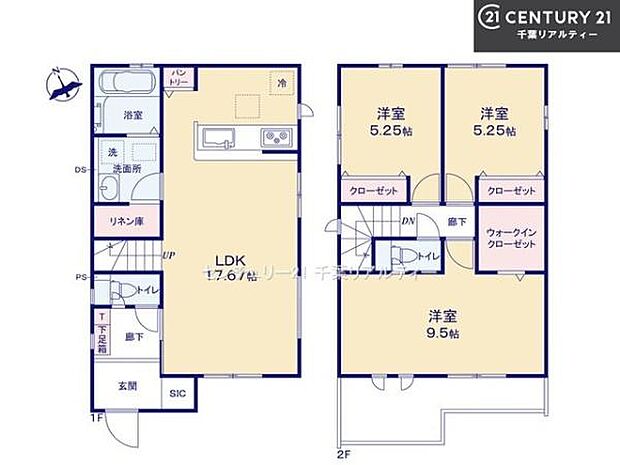 3LDKの魅力的な間取り!LDKはゆったりとした空間で、ご家族との団らん時間が、より一層充実したものになりますね。家族との仲が深まり、自然と笑顔が増えます!