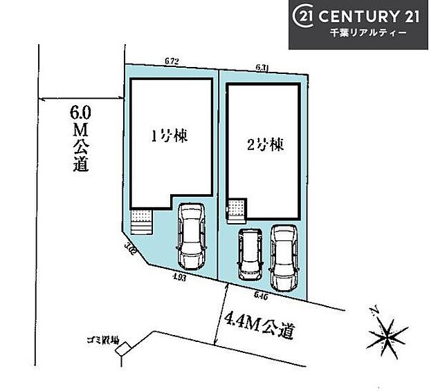 【1号棟】カースペース付き!マイカーをお持ちの方も安心!行動範囲が広がります!