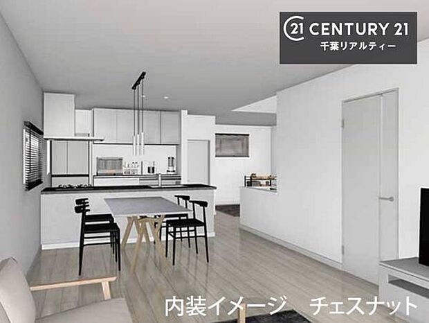 こちらは完成予想図です。陽当りや採光に配慮した、明るい住空間をイメージした外観です。