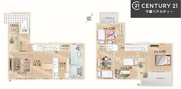 4LDKの魅力的な間取り!LDKはゆったりとした空間で、ご家族との団らん時間が、より一層充実したものになりますね家族との仲が深まり、自然と笑顔が増えそうです!