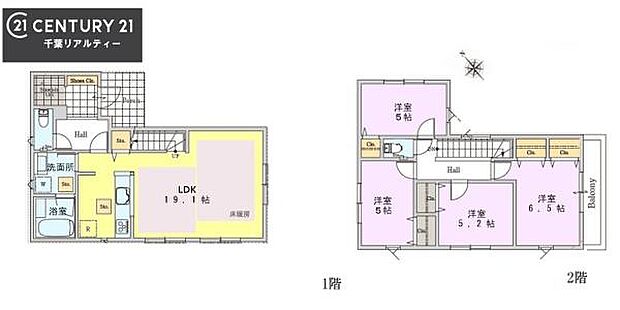 4LDKのゆとりある間取りは、家族それぞれの居場所を確保しつつ、LDKを中心にした動線で団らんの時間も豊かに。全室収納完備で住空間をすっきり保てる設計です。