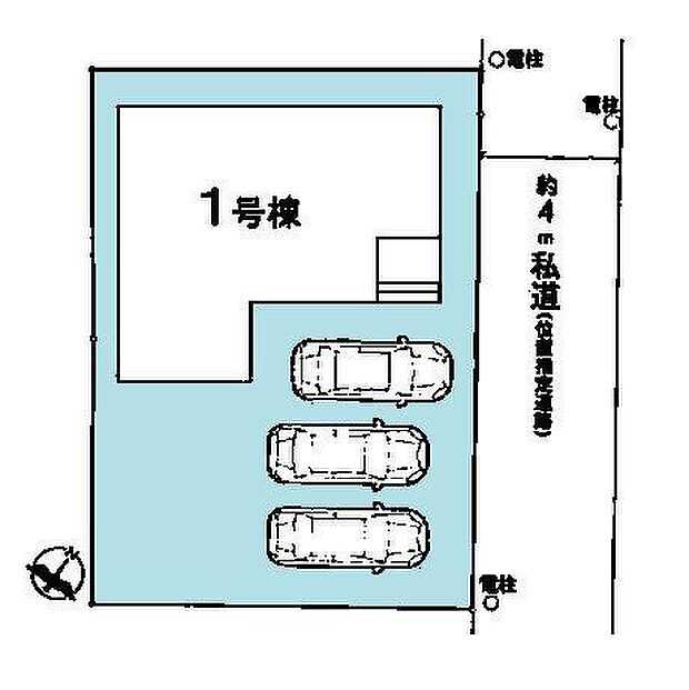 カースペースは3台付き！セカンドカー持ちの方や急な来客時にも安心ですね。