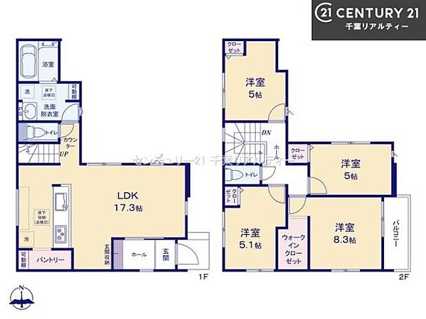 4LDKの魅力的な間取り!LDKはゆったりとした空間で、ご家族との団らん時間が、より一層充実したものになりますね家族との仲が深まり、自然と笑顔が増えそうです!
