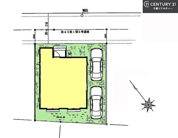 カースペースは2台付き！セカンドカー持ちの方や急な来客時にも安心ですね。