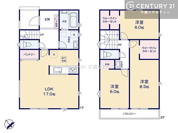 3LDKの魅力的な間取り！LDKはゆったりとした空間で、ご家族との団らん時間が、より一層充実したものになりますね。家族との仲が深まり、自然と笑顔が増えます！