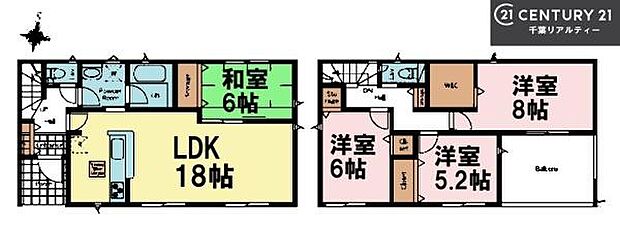 4LDKの魅力的な間取り!LDKはゆったりとした空間で、ご家族との団らん時間が、より一層充実したものになりますね。家族との仲が深まり、自然と笑顔が増えます!