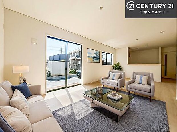 家具はCGパースです。広々ダイニングスペース!ゆったりお食事。笑い声響く楽しい時間が過ごせます。日々の疲れも癒されます!