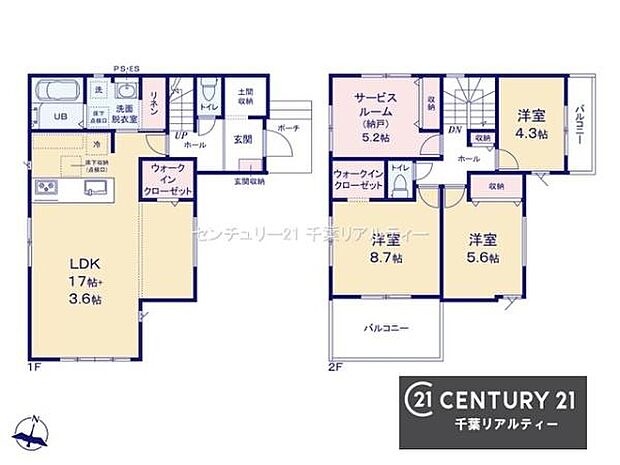 2SSLDKの魅力的な間取り!LDKはゆったりとした空間で、ご家族との団らん時間が、より一層充実したものになりますね!家族との仲が深まり、自然と笑顔が増えそうです!