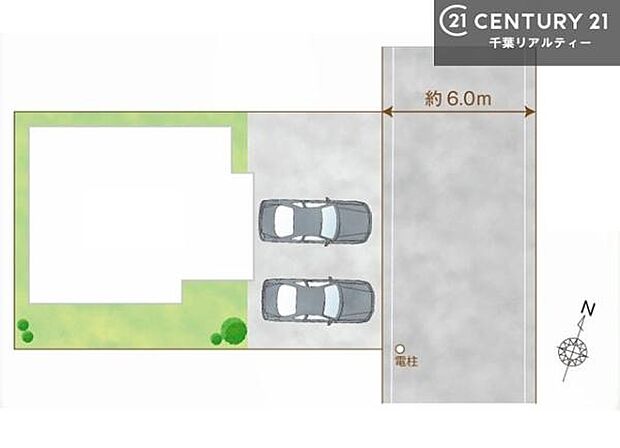 カースペースは2台付き！セカンドカー持ちの方や急な来客時にも安心ですね。