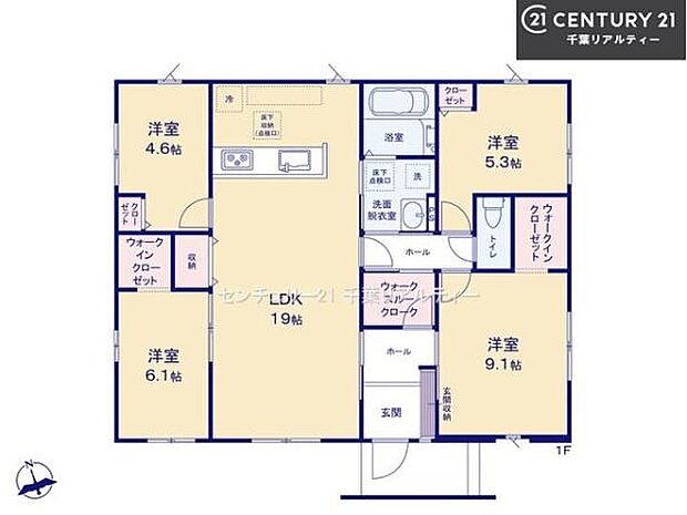 4LDKの魅力的な間取り！LDKはゆったりとした空間で、ご家族との団らん時間が、より一層充実したものになりますね。家族との仲が深まり、自然と笑顔が増えます！
