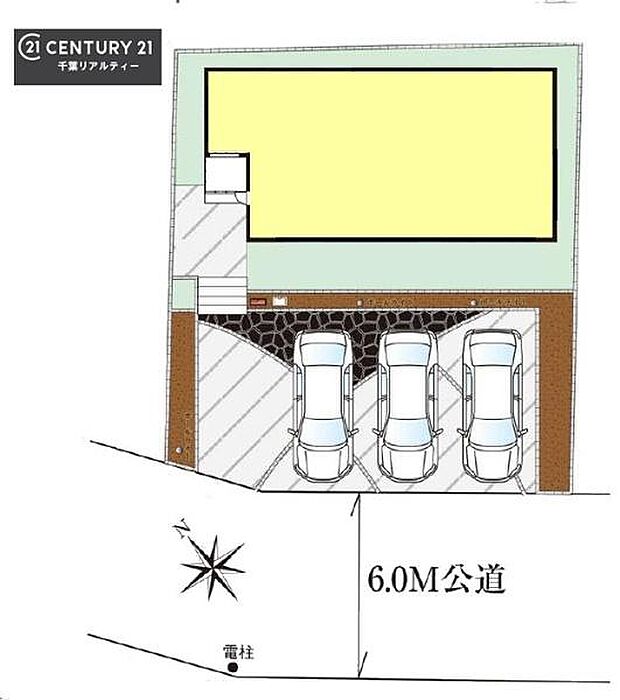 カースペース3台付きでセカンドカーをお持ちのご家庭でも安心。物件探しのご条件・ご要望・ご質問など、何なりと弊社スタッフまでお申し付けください!