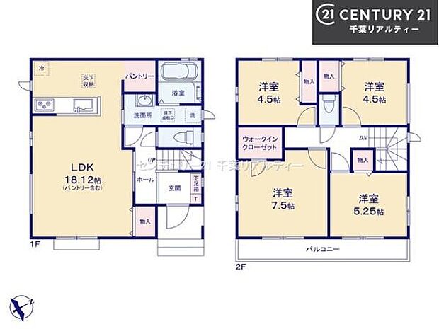 4LDKの魅力的な間取り!LDKはゆったりとした空間で、ご家族との団らん時間が、より一層充実したものになりますね。家族との仲が深まり、自然と笑顔が増えます!