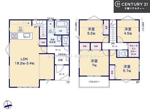 4LDKの魅力的な間取り!LDKはゆったりとした空間で、ご家族との団らん時間が、より一層充実したものになりますね家族との仲が深まり、自然と笑顔が増えそうです!