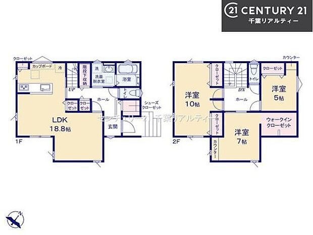 3LDKの魅力的な間取り!LDKはゆったりとした空間で、ご家族との団らん時間が、より一層充実したものになりますね。家族との仲が深まり、自然と笑顔が増えます!