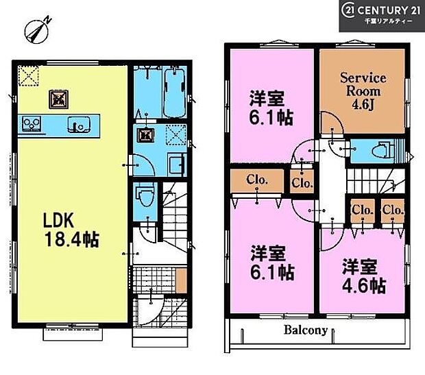 3SLDKの魅力的な間取り!LDKはゆったりとした空間で、ご家族との団らん時間が、より一層充実したものになりますね。家族との仲が深まり、自然と笑顔が増えます!