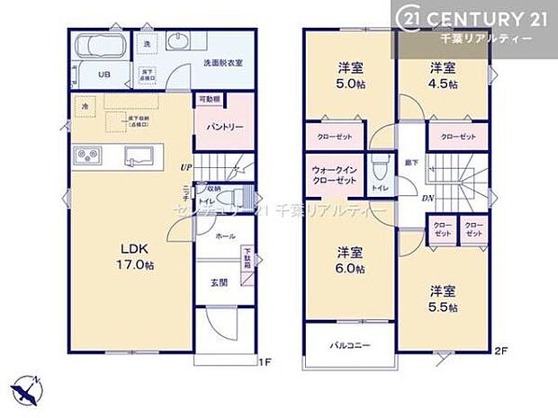 4LDKの魅力的な間取り!LDKはゆったりとした空間で、ご家族との団らん時間が、より一層充実したものになりますね。家族との仲が深まり、自然と笑顔が増えます!