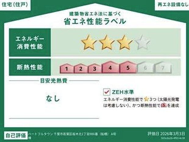 省エネラベルあり!高い断熱性と省エネ設備によりランニングコストを抑えることが可能!それに快適な室内環境を整えることができます!