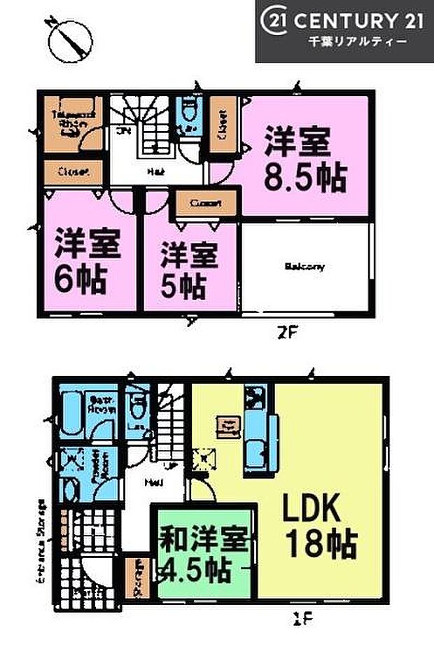 4LDKの魅力的な間取り！LDKはゆったりとした空間で、ご家族との団らん時間が、より一層充実したものになりますね。家族との仲が深まり、自然と笑顔が増えます！