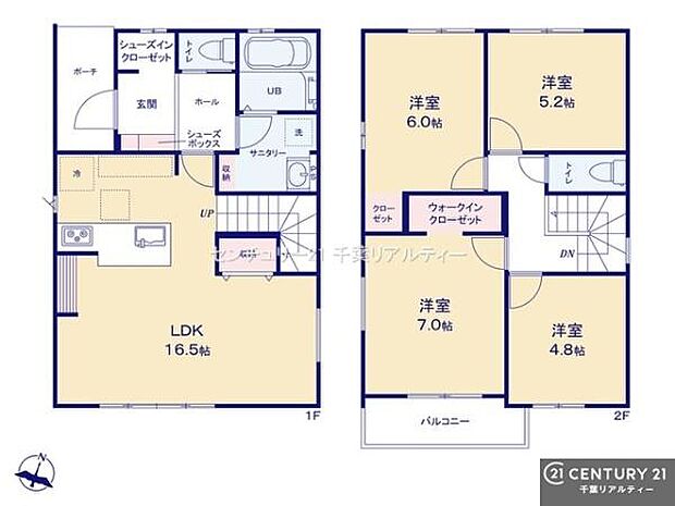 4LDKの魅力的な間取り！LDKはゆったりとした空間で、ご家族との団らん時間が、より一層充実したものになりますね家族との仲が深まり、自然と笑顔が増えそうです！