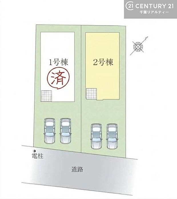 【2号棟】カースペース付きでマイカーをお持ちのご家庭でも安心。物件探しのご条件・ご要望・ご質問など、何なりと弊社スタッフまでお申し付けください!