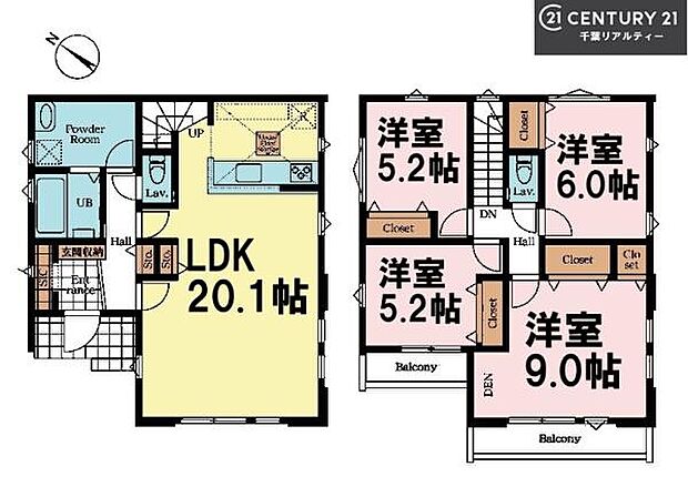 4LDKの魅力的な間取り!LDKはゆったりとした空間で、ご家族との団らん時間が、より一層充実したものになりますね家族との仲が深まり、自然と笑顔が増えそうです!