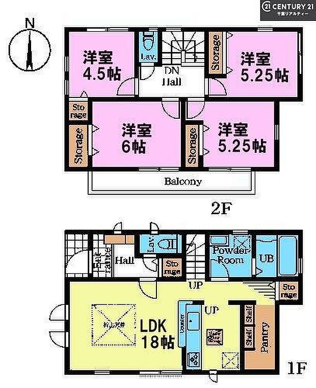 4LDKの魅力的な間取り!LDKはゆったりとした空間で、ご家族との団らん時間が、より一層充実したものになりますね。家族との仲が深まり、自然と笑顔が増えます!