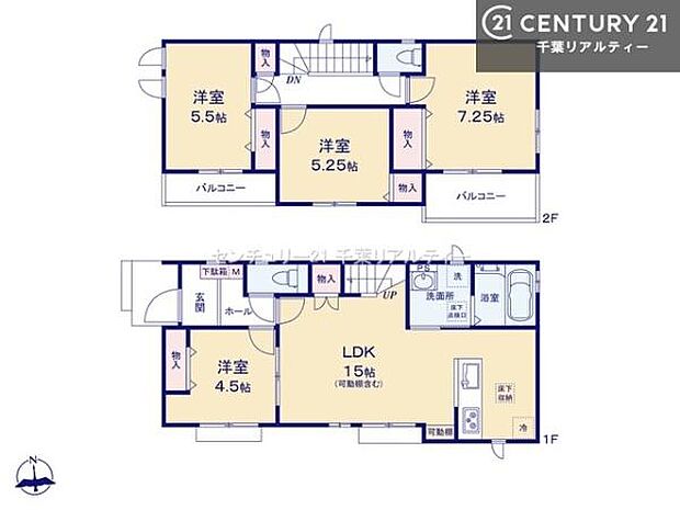 4LDKの魅力的な間取り!LDKはゆったりとした空間で、ご家族との団らん時間が、より一層充実したものになりますね家族との仲が深まり、自然と笑顔が増えそうです!
