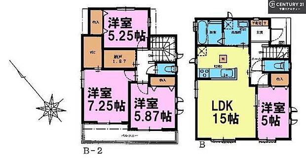 4SLDKの魅力的な間取り!LDKはゆったりとした空間で、ご家族との団らん時間が、より一層充実したものになりますね。家族との仲が深まり、自然と笑顔が増えます!