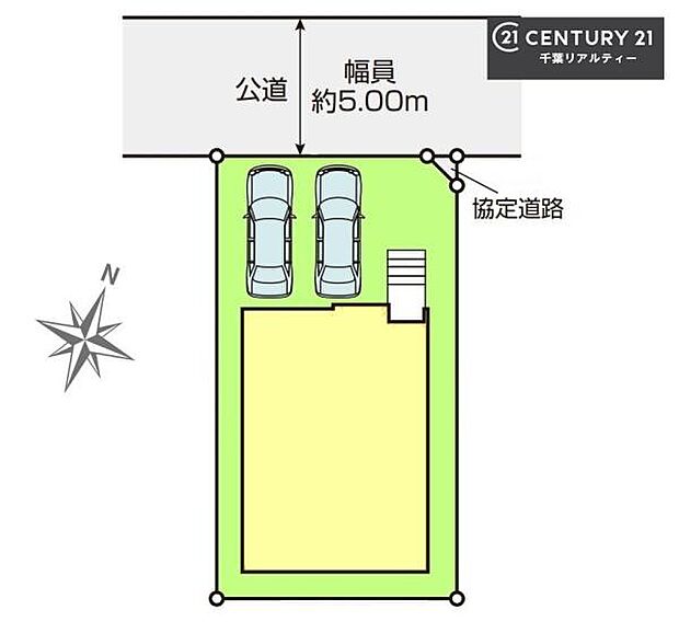 カースペースは2台付き!セカンドカー持ちの方や急な来客時にも安心ですね。